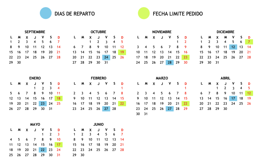 calendario ecocesta 25:26